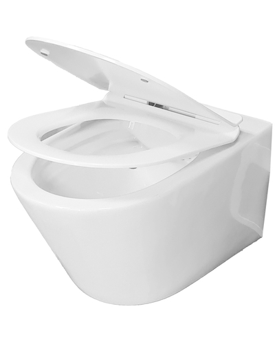 Унітаз підвісний Grace Grof Rimless з сидінням WH8003