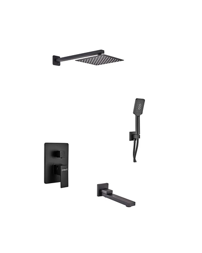 Вбудована душова система Haiba Kubus 009 (Inner) Black (HB3949)