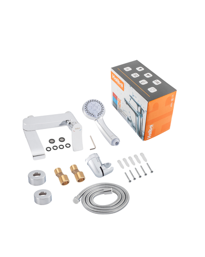 Змішувач для ванни Haiba Bolero 009 короткий вилив з поворотним перемикачем (HB9578)