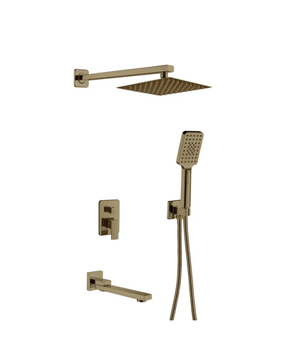 Вбудована душова система Haiba Kubus 009 (Inner) Brushed Gold (HB9629)