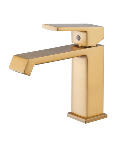 Смеситель для умывальника Haiba Gaudi 001 Brushed Gold (HB9583)