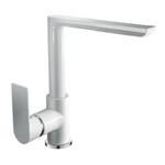 Смеситель для кухни Haiba Alex 018 White-Chrome (HB9569)