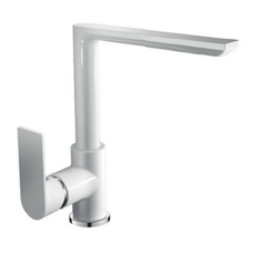 Змішувач для кухні Haiba Alex 018 White-Chrome (HB9569)