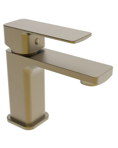 Змішувач для умивальника Haiba Kubus 001 Brushed Gold (HB9622)