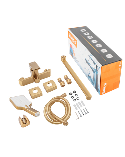 Смеситель для ванны Haiba Gaudi 006 Euro Brushed Gold (HB9598)