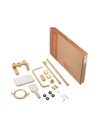Душевая система со смесителем Haiba Gaudi 009-J Brushed Gold (HB9584)