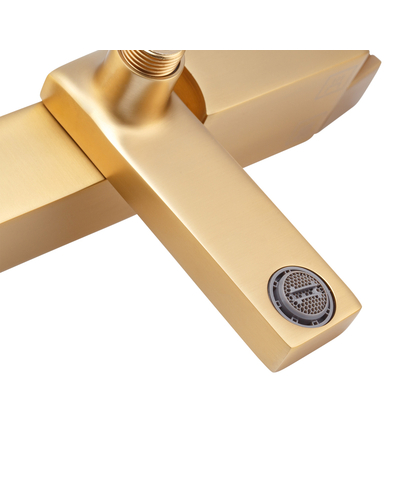 Душевая система со смесителем Haiba Kant 009-J Brushed Gold (HB9606)