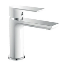 Смеситель для умывальника Haiba Alex 001 White-Chrome (HB9562)