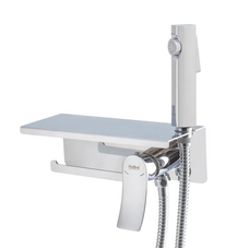 Змішувач для гігієнічного душу Haiba Bolero 069 з тримачем для туалетного паперу (HB9580)