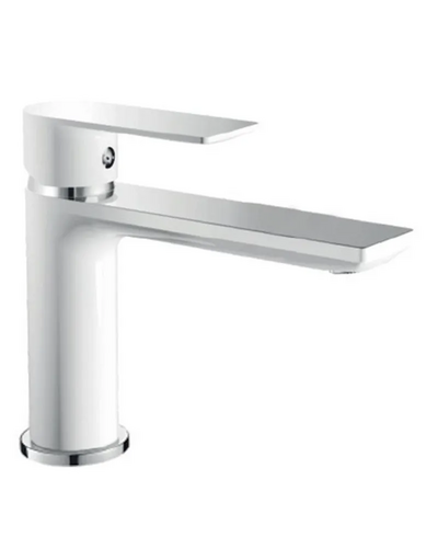 Смеситель для умывальника Haiba Alex 001 LONG White-Chrome (HB9563)