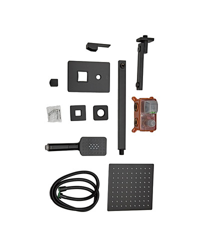 Вбудована душова система Haiba Kubus 009 (Inner) Black (HB3949)