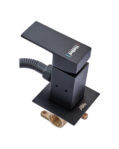 Змішувач для гігієнічного душу Haiba Kubus 002 (Inner) Black (HB3952)