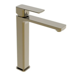 Змішувач для умивальника високий Haiba Kubus 001 (HIGH) Brushed Gold (HB9623)