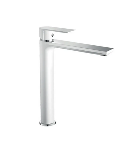 Смеситель для умывальника Haiba Alex 001 High White-Chrome (HB9564)