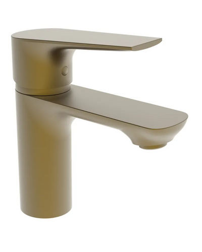 Смеситель для умывальника Haiba Milano 001 Brushed Gold (HB9619)