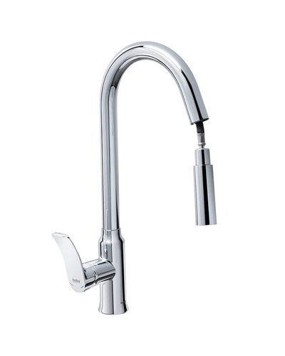 Змішувач для кухні Haiba Bolero 014 з висувною лійкою (HB9591)