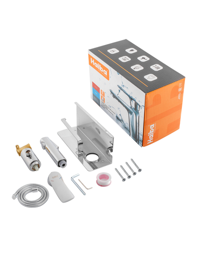 Змішувач для гігієнічного душу Haiba Bolero 069 з тримачем для туалетного паперу (HB9580)