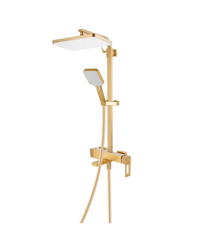 Душевая система со смесителем Haiba Kant 009-J Brushed Gold (HB9606)