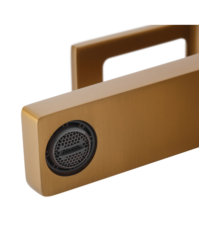 Смеситель для умывальника Haiba Kant 001 Brushed Gold (HB9605)