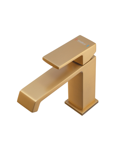 Смеситель для умывальника Haiba Gaudi 001 Brushed Gold (HB9583)