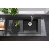 Кухонная мойка Hansgrohe S514-F450 1050х510 полочка слева, Graphiteblack (43314170)