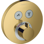 Термостат прихованого монтажу Hansgrohe ShowerSelect на 2 споживачі, Polished Gold Optic (15743990)
