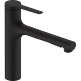 Смеситель для кухни Hansgrohe Zesis M33 160 2jet с вытяжным изливом, Matt Black (74801670)