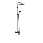 Душевая система Hansgrohe Vernis Shape Showerpipe 240 1jet с термостатом для ванны, Matt Black (26900670)