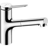 Смеситель для кухни Hansgrohe Zesis M33 150 2jet с вытяжным изливом sBox Lite, Chrome (74803000)