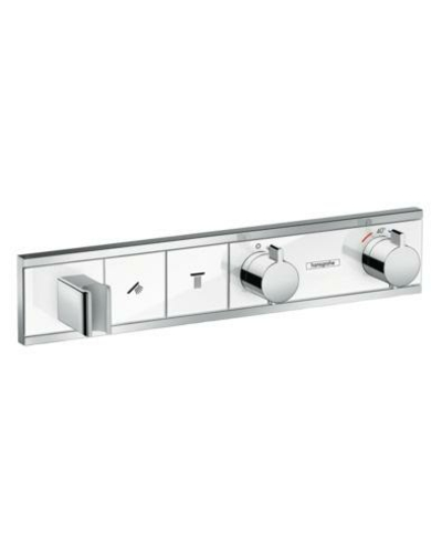 Термостат прихованого монтажу Hansgrohe RainSelect на 2 споживача, White/Chrome (15355400)