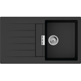 Мийка для кухні hansgrohe S52 S520-F345 43356170 з сушилкою зліва, чорний графіт
