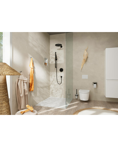 Ручний душ hansgrohe Pulsify S EcoSmart+ 24126670 чорний матовий