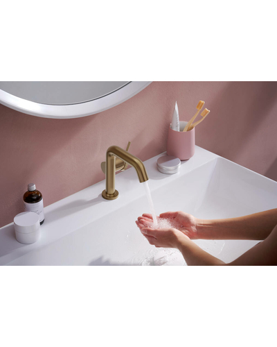 Змішувач Hansgrohe Tecturis S 110 Fine CoolStart для умивальника, Brushed Bronze (73320140)