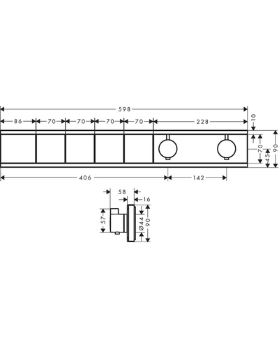 Термостат Hansgrohe Rainselect 15382700