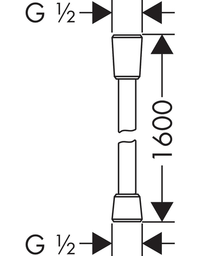 Шланг для душа Hansgrohe Comfortflex 1.6 м (28168000)