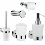 Набір аксесуарів Hansgrohe Logis Universal подвійний гачок, диспенсер, ершик, тримач паперу, склянка (20210006)