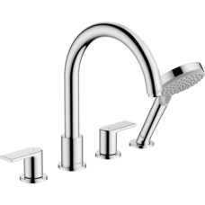 Смеситель на край ванны Hansgrohe Vernis Shape врезной на 4 отверстия, хром (71459000)