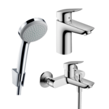 Набір змішувачів для ванни  3 в 1 hansgrohe Logis 20240012 (71107000, 71400000, 31507320) хром
