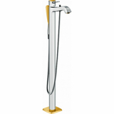 Змішувач для ванни для підлоги Hansgrohe Metropol Classic, Chrome/Gold Optic (31445090)