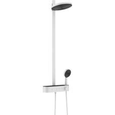 Душова система Hansgrohe Pulsify Showerpipe 260 2jet EcoSmart із термостатом, білий матовий (24241700)