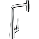 Смеситель для кухни Hansgrohe Metris Select 320 2jet sBox с вытяжным душем, хром (73816000)