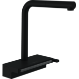 Смеситель кухонный Hansgrohe Aguno Select 250 2jet с вытяжным изливом Sbox, черный матовый (73830670)