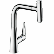 Смеситель кухонный Hansgrohe Talis 220 2jet с вытяжным изливом Sbox, хром (73868000)