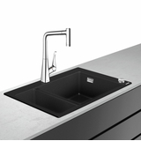 Кухонна мийка Hansgrohe Hansgrohe C51 C51-F635-04 Sink combi 770x510 зі змішувачем на 2 чаші 180/450, chrome (43215000)