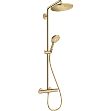 Душова система Hansgrohe Croma Select S 280 1jet Showerpipe з термостатом, polished gold optic (26890990)