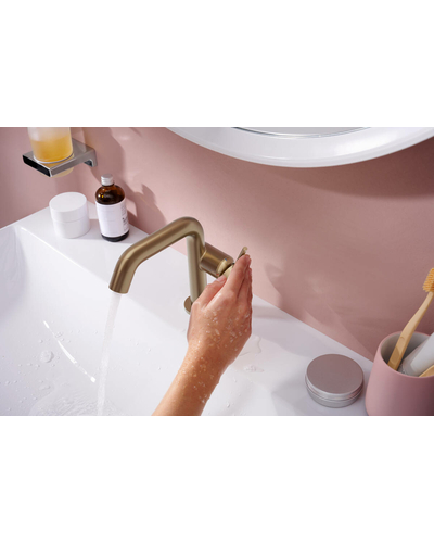 Змішувач Hansgrohe Tecturis S 110 Fine CoolStart для умивальника, Brushed Bronze (73320140)