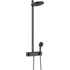 Душова система Hansgrohe Pulsify Showerpipe 260 2jet EcoSmart з термостатом, чорний матовий (24241670)