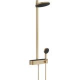 Душова система hansgrohe Pulsify Showerpipe 260 2jet EcoSmart з термостатом 24241140 бронза