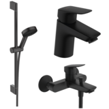 Набір змішувачів для ванни  3 в 1 hansgrohe Logis 20240005 (71077670, 71400670, 24161670) чорний матовий