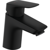 Смеситель hansgrohe Logis для раковины со сливным клапаном Push-Open, черный матовый 71077670